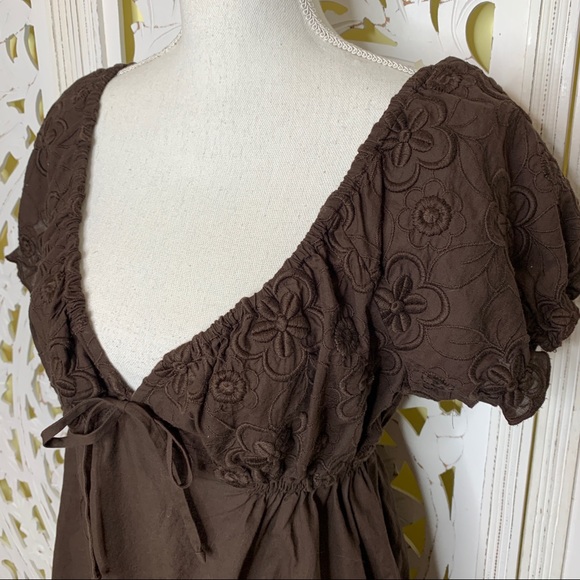 La Blanca Other - La Blanca Rod Beattie Brown Eyelet Swim Cover